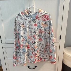 Floral Print Hoodie